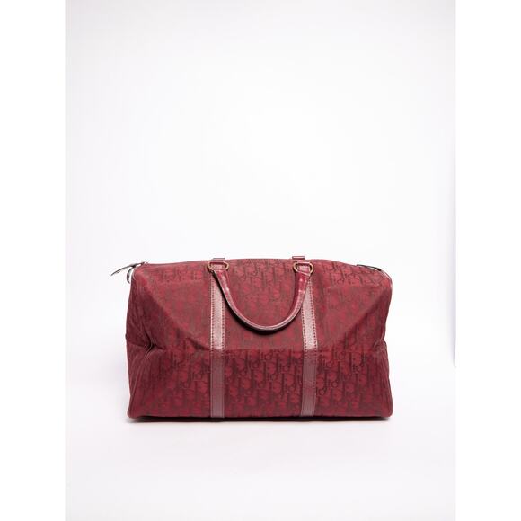 Christian Dior Red Nylon Trotter Boston Bag - Picture 1 of 11